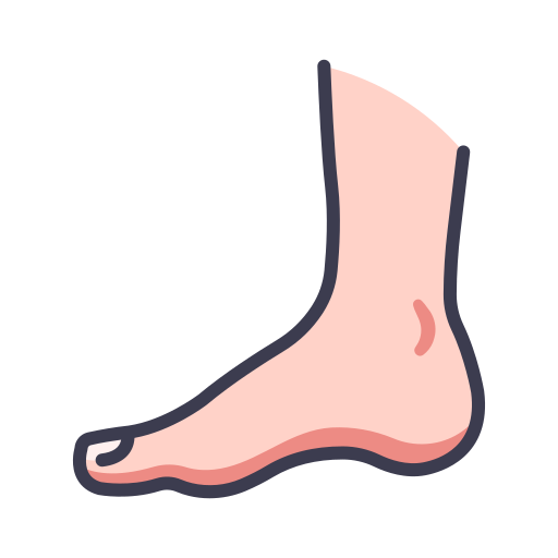 a close up of a foot