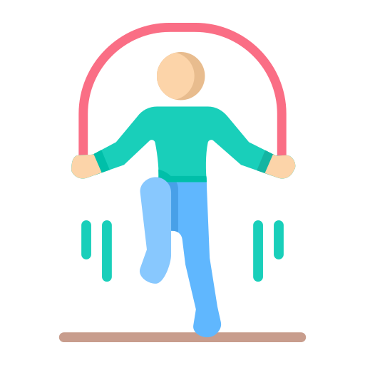 man using a jump rope