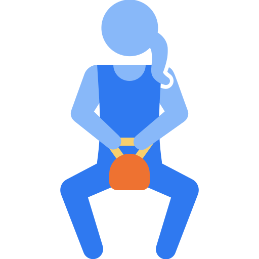 woman swinging kettlebell